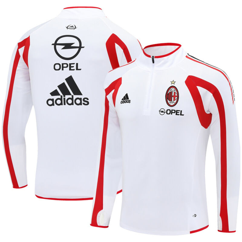 Mens AC Milan Retro Training Top White 2005/06-cheap jerseys
