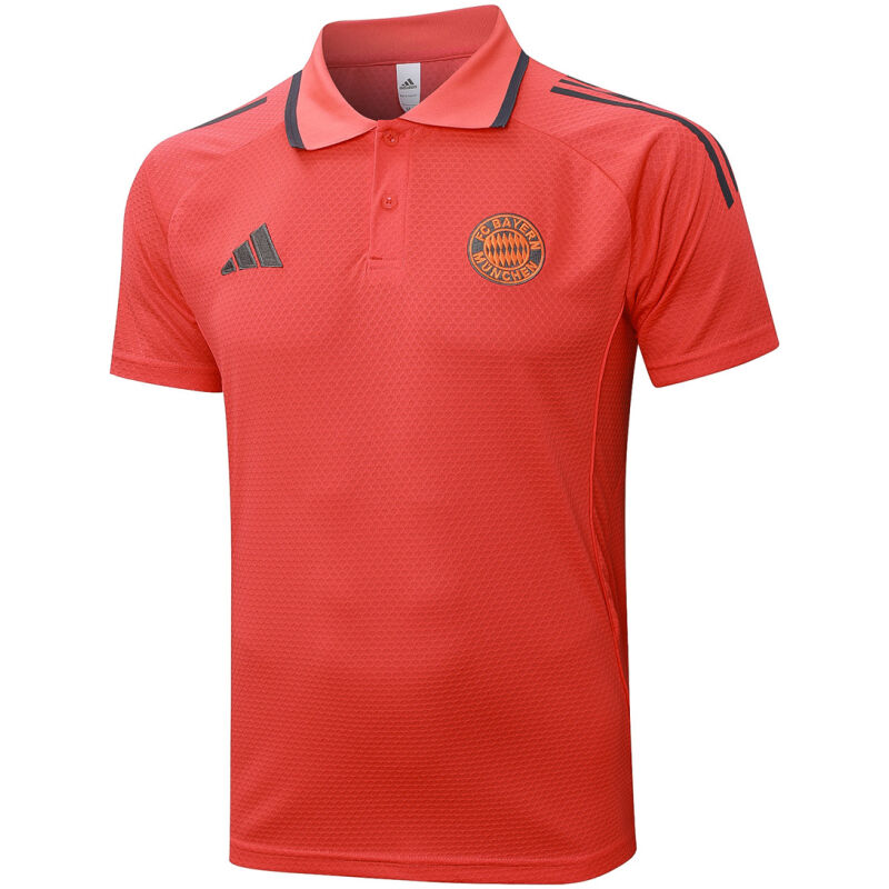 Mens Bayern Munich Polo Shirt Orange 2025/26-cheap jerseys