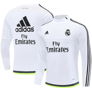 Mens Real Madrid Retro Training Top White 2015/16-cheap jerseys