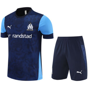 Mens Olympique Marseille Short Training Suit Royal 2025/26-cheap jerseys