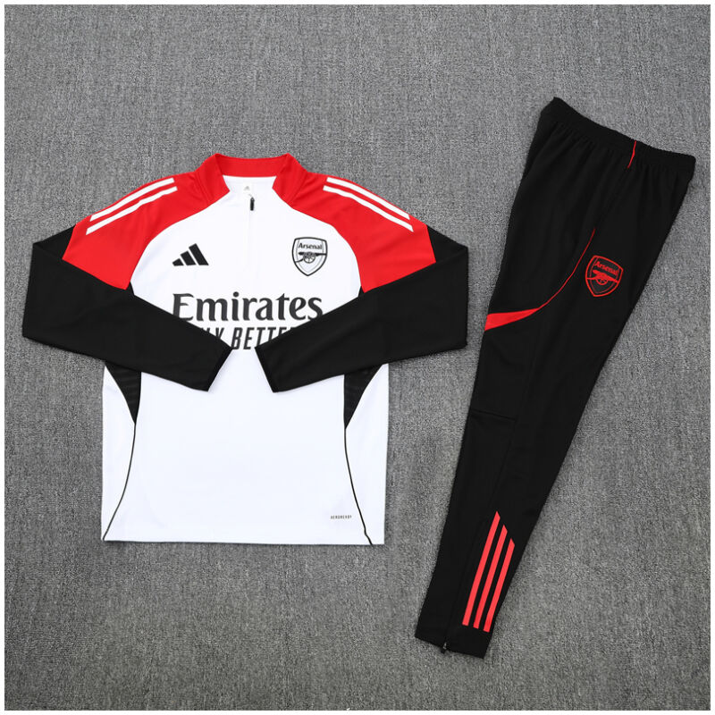 Kids Arsenal Training Suit White 2025/26-cheap jerseys