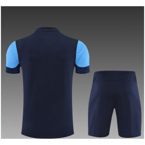 Kids Olympique Marseille Short Training Suit Royal 2025/26-cheap jerseys