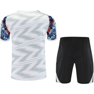 Mens Real Madrid Short Training Suit White – Grey 2025/26-cheap jerseys