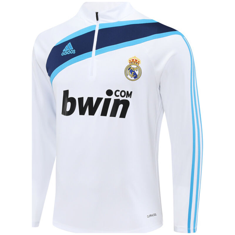 Mens Real Madrid Retro Training Top White 2009/10-cheap jerseys