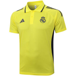 Mens Real Madrid Polo Shirt Yellow 2025/26-cheap jerseys