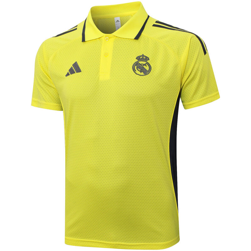 Mens Real Madrid Polo Shirt Yellow 2025/26-cheap jerseys