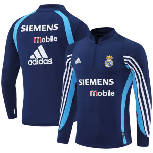 Mens Real Madrid Retro Training Top Royal 2003/04-cheap jerseys
