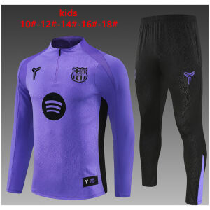 Kids Barcelona Training Suit Purple 2025/26-cheap jerseys