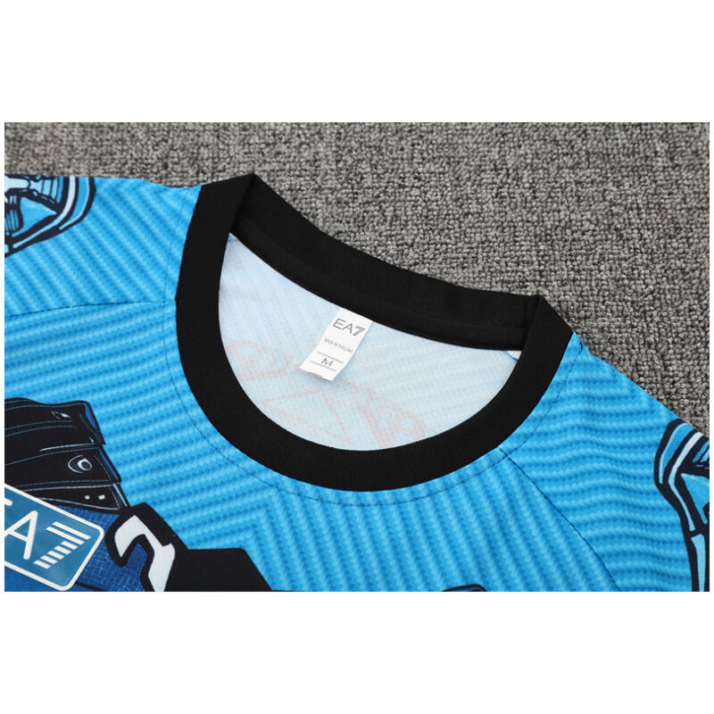 Mens Napoli Short Training Suit Blue 2025/26-cheap jerseys