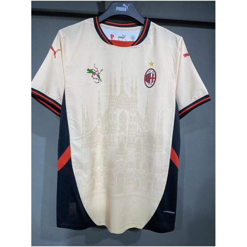 Mens AC Milan x GUCCI Church Authentic Jersey 2025/26 – Match-cheap jerseys