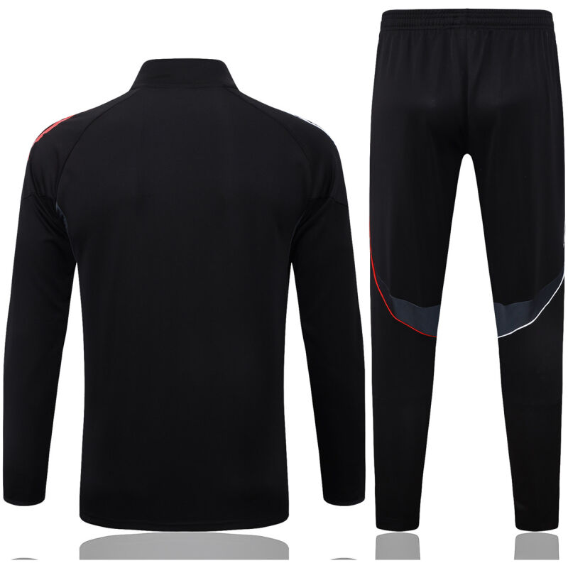 Mens Ajax Jacket + Pants Training Suit Black 2025/26-cheap jerseys