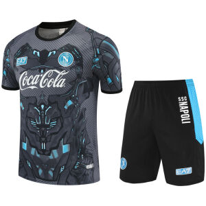 Mens Napoli Short Training Suit Grey 2025/26-cheap jerseys