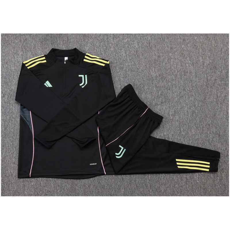 Kids Juventus Training Suit Black 2025/26-cheap jerseys