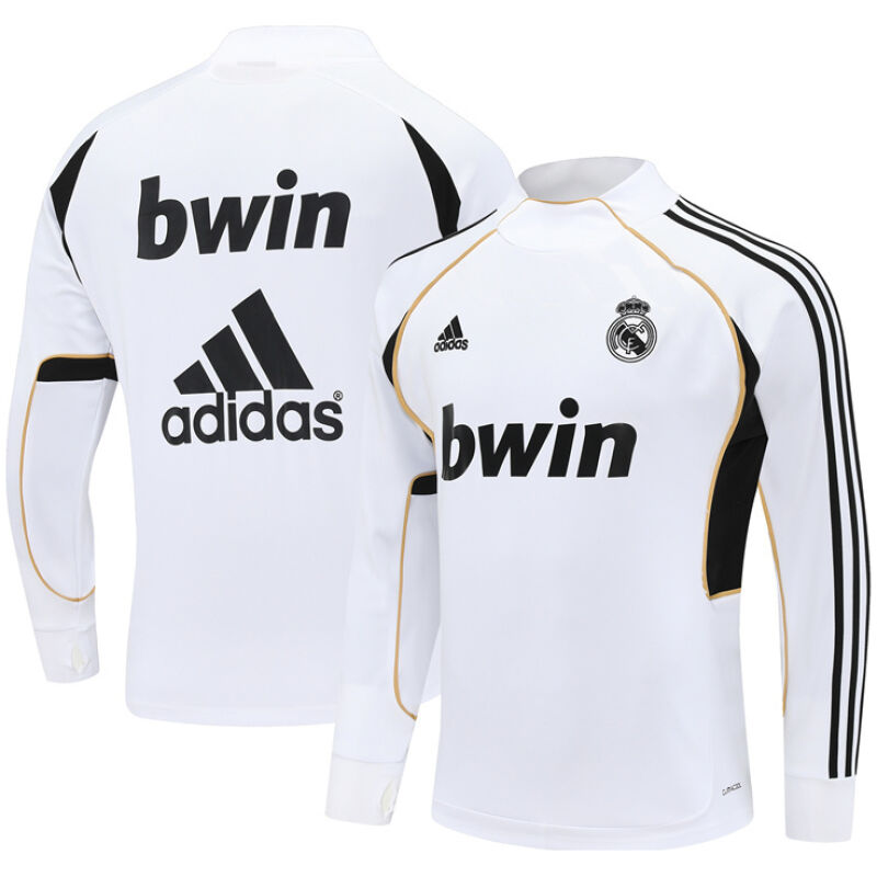 Mens Real Madrid Retro Training Top White 2011/12-cheap jerseys