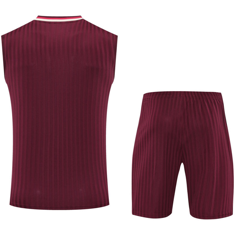 Mens Bayern Munich Singlet Suit Burgundy 2025/26-cheap jerseys