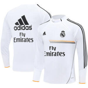 Mens Real Madrid Retro Training Top White 2013/14-cheap jerseys