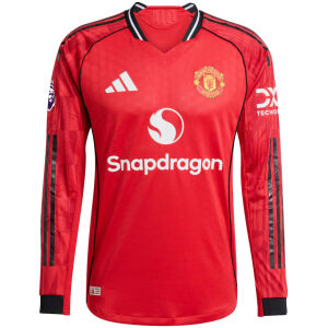 Mens Manchester United Home Authentic Jersey Long Sleeve 2025/26 – Match-cheap jerseys