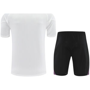 Mens Manchester United Short Training Suit White 2025/26-cheap jerseys
