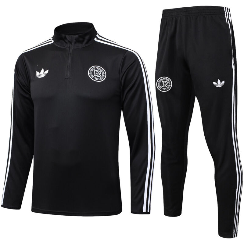 Mens Germany Training Suit 125th Years Black 2025-cheap jerseys