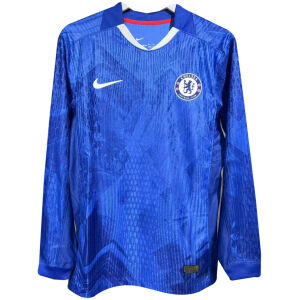 Mens Chelsea Home Authentic Jersey Long Sleeve 2025/26- Match-cheap jerseys