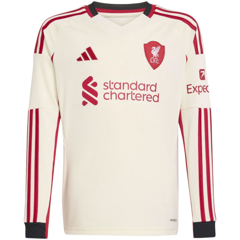 Mens Liverpool Away Jersey Long Sleeve 2025/26-cheap jerseys