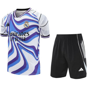 Mens Real Madrid Short Training Suit Blue 2025/26-cheap jerseys