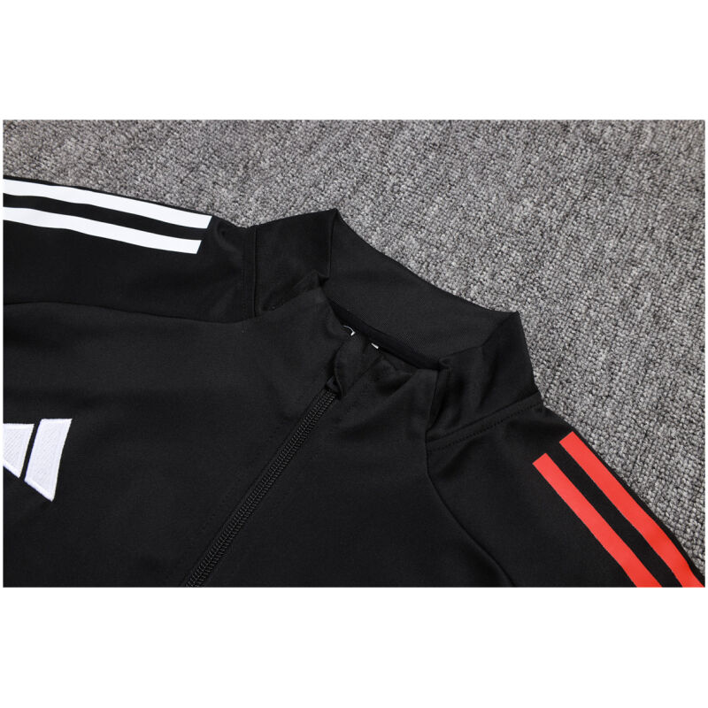 Mens Ajax Jacket + Pants Training Suit Black 2025/26-cheap jerseys