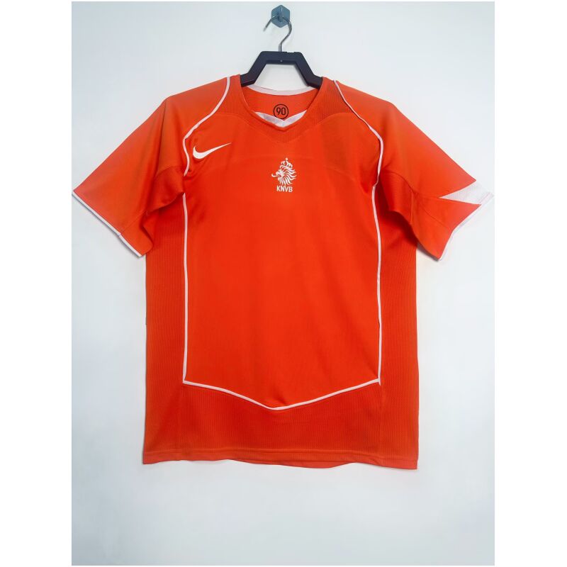 Mens Netherlands Retro Home Jersey 2004-cheap jerseys