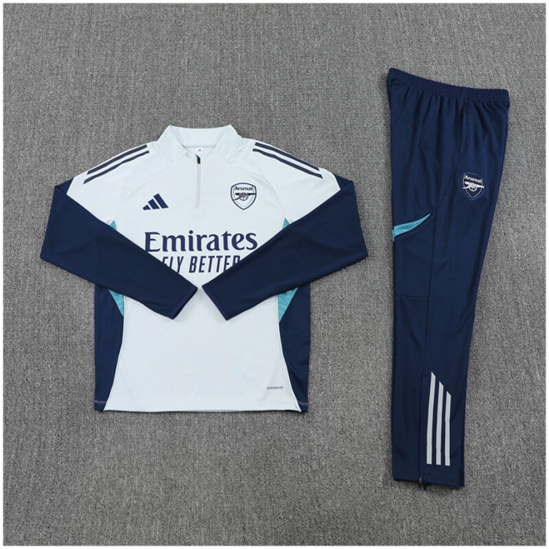 Kids Arsenal Training Suit Light Grey 2025/26-cheap jerseys