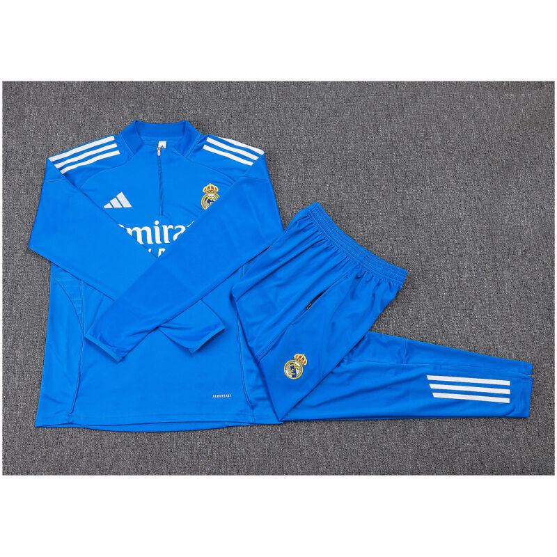 Kids Real Madrid Training Suit Blue 2025/26-cheap jerseys