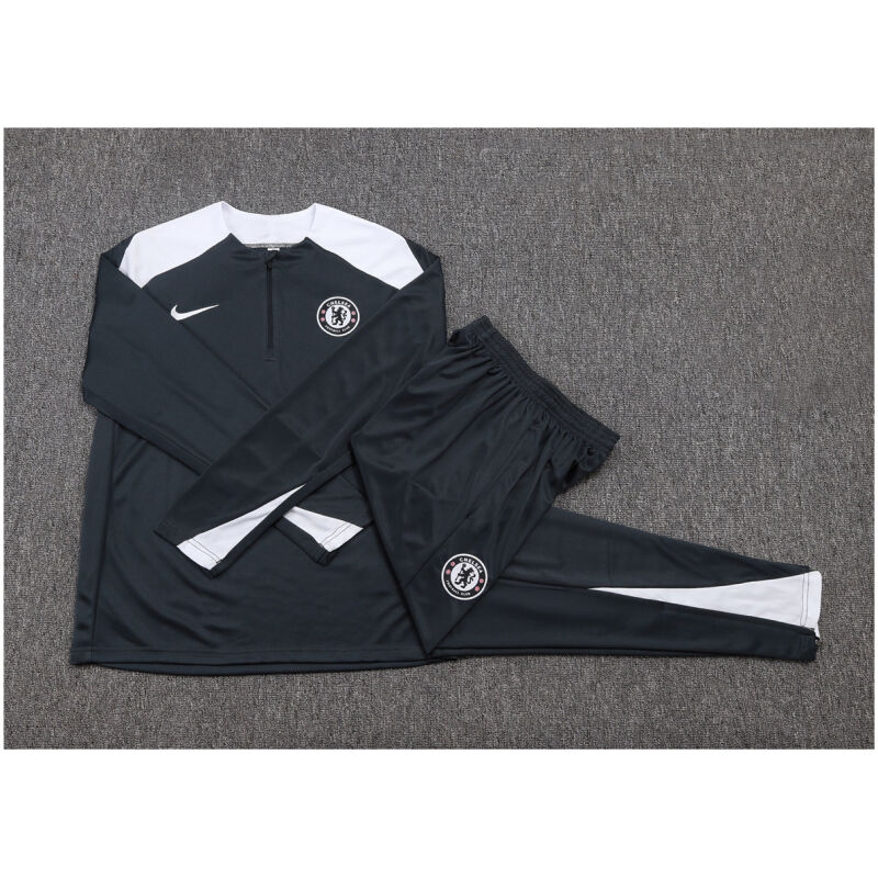 Kids Chelsea Training Suit Dark Grey 2025/26-cheap jerseys