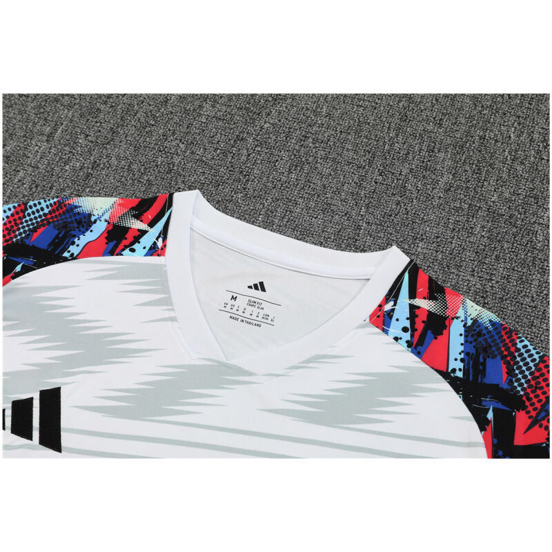 Mens Real Madrid Short Training Suit White – Grey 2025/26-cheap jerseys