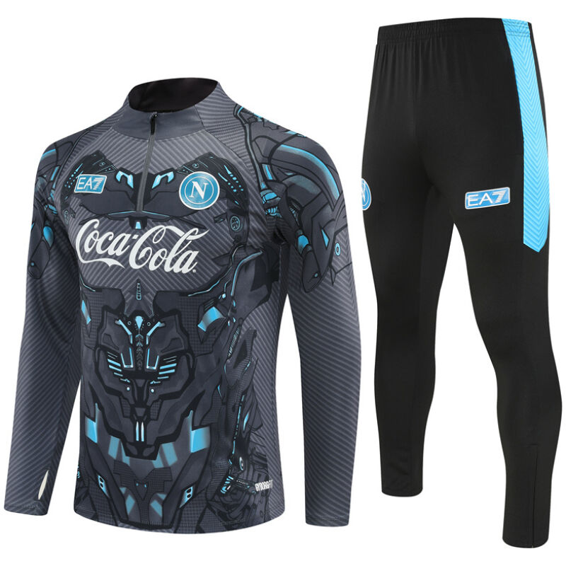 Mens Napoli Training Suit Dark Grey 2025/26-cheap jerseys