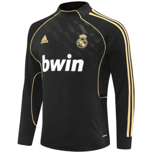 Mens Real Madrid Retro Training Top Black 2011/12-cheap jerseys
