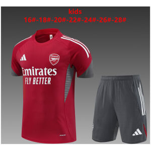 Kids Arsenal Short Training Suit Red 2025/26