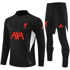 Mens Liverpool Training Suit Black 2025/26 Mens Liverpool Training Suit Black 2025/26