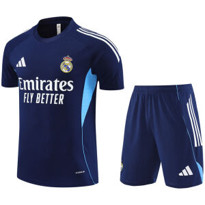 Mens Real Madrid Short Training Suit Royal 2025/26