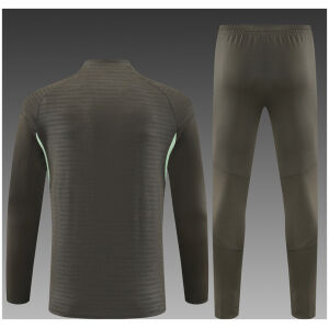 Kids Real Madrid Training Suit Khaki 2025/26