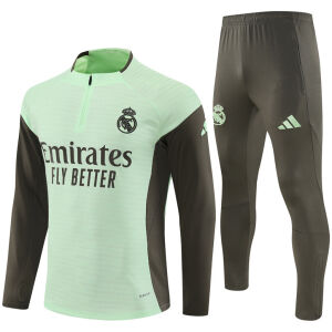 Mens Real Madrid Training Suit Light Green 2025/26 Mens Real Madrid Training Suit Light Green 2025/26