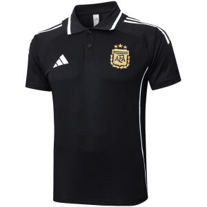 Mens Argentina Polo Shirt Black 2025