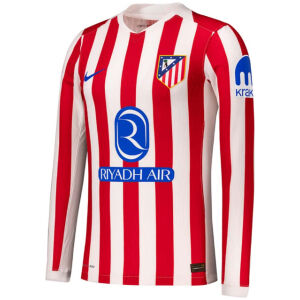 Mens Atletico Madrid Home Jersey Long Sleeve 2025/26