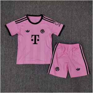 Kids Bayern Munich Goalkeeper Pink Jersey 2025/26