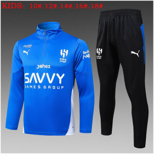 Kids Al-Hilal Training Suit Blue 2025/26
