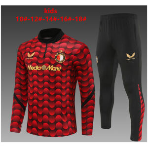 Kids Feyenoord Training Suit Red 2025/26