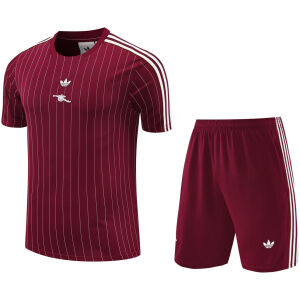 Mens Arsenal Short Training Suit Burgundy 2025/26