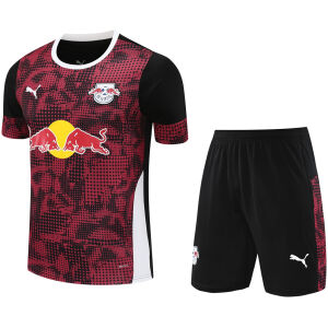 Mens RB Leipzig Short Training Suit Red-Black 2025/26 Mens RB Leipzig Short Training Suit Red-Black 2025/26