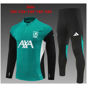Kids Liverpool Training Suit Green 2025/26