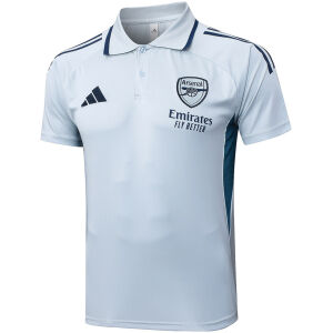 Mens Arsenal Polo Shirt Light Blue 2025/26
