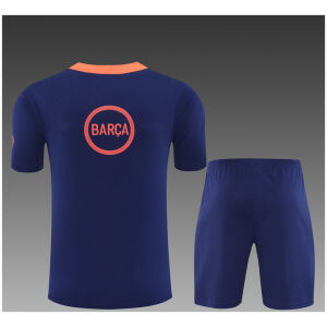 Kids Barcelona Short Training Suit Royal 2025/26