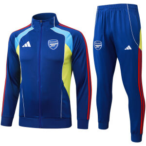 Mens Arsenal Jacket + Pants Training Suit Blue 2025/26 Mens Arsenal Jacket + Pants Training Suit Blue 2025/26